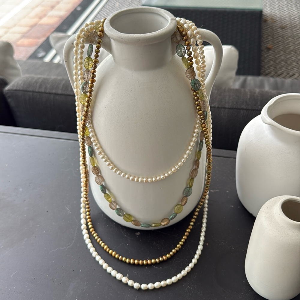 Elegant Multi-Layered Beaded Necklace